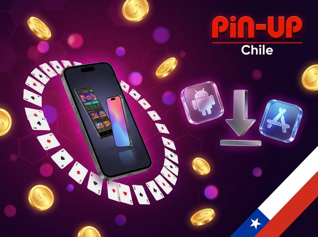 Descarga la aplicación oficial de Pin-Up Chile para Android e iOS en pocos pasos.