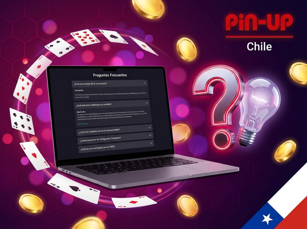 Encuentra respuestas rápidas en la sección de preguntas frecuentes de Pin-Up Chile.